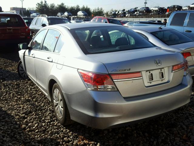 1HGCP2F31BA092322 - 2011 HONDA ACCORD LX SILVER photo 3