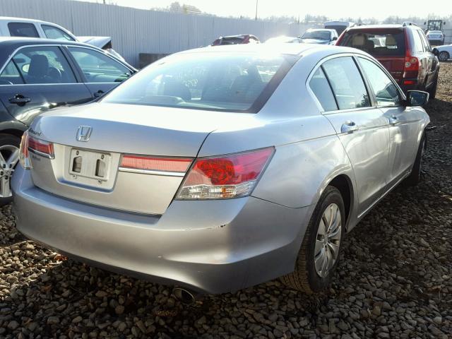 1HGCP2F31BA092322 - 2011 HONDA ACCORD LX SILVER photo 4