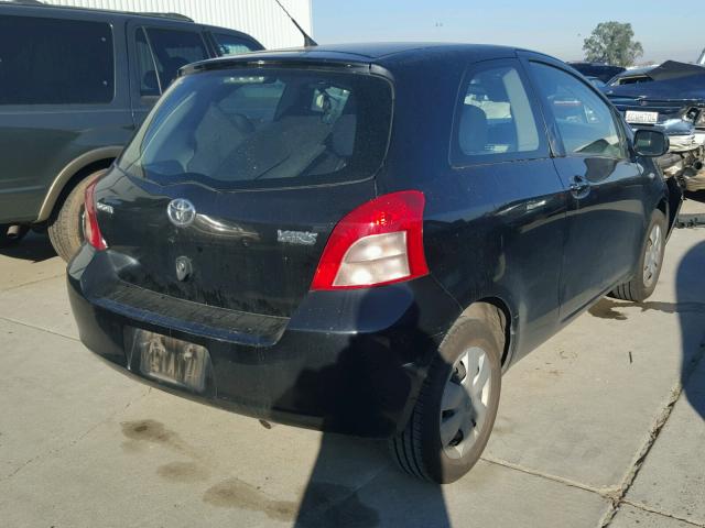 JTDJT923785212268 - 2008 TOYOTA YARIS BLACK photo 4