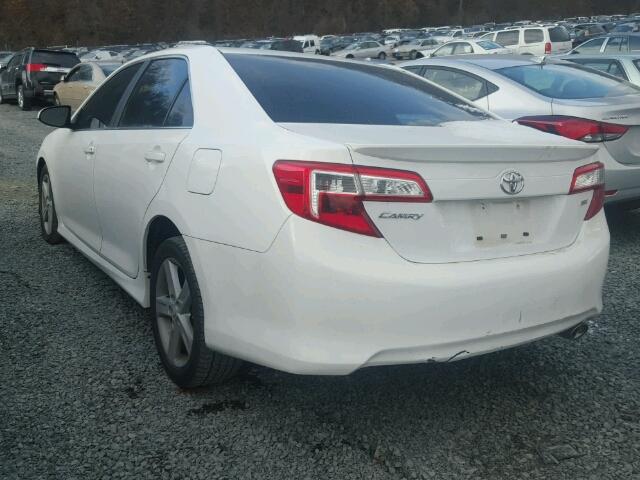 4T1BF1FK3DU210334 - 2013 TOYOTA CAMRY L WHITE photo 3