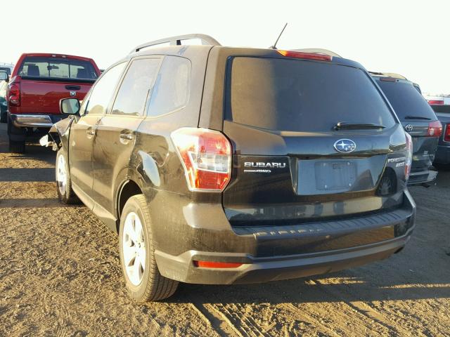 JF2SJAEC3EH544663 - 2014 SUBARU FORESTER 2 BLACK photo 3