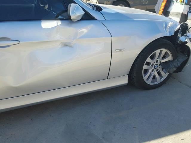 WBAVD13506KV14593 - 2006 BMW 325 XI SILVER photo 9