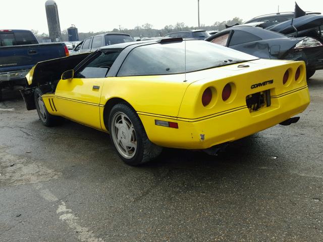 1G1YY2180J5107168 - 1988 CHEVROLET CORVETTE YELLOW photo 3