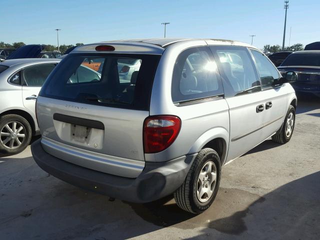 1B4GP15B62B563651 - 2002 DODGE CARAVAN EC SILVER photo 4