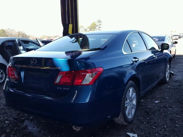 JTHBJ46G872046321 - 2007 LEXUS ES 350 BLUE photo 4