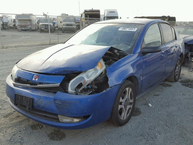 1G8AL52FX4Z108955 - 2004 SATURN ION LEVEL BLUE photo 2