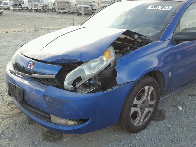 1G8AL52FX4Z108955 - 2004 SATURN ION LEVEL BLUE photo 9