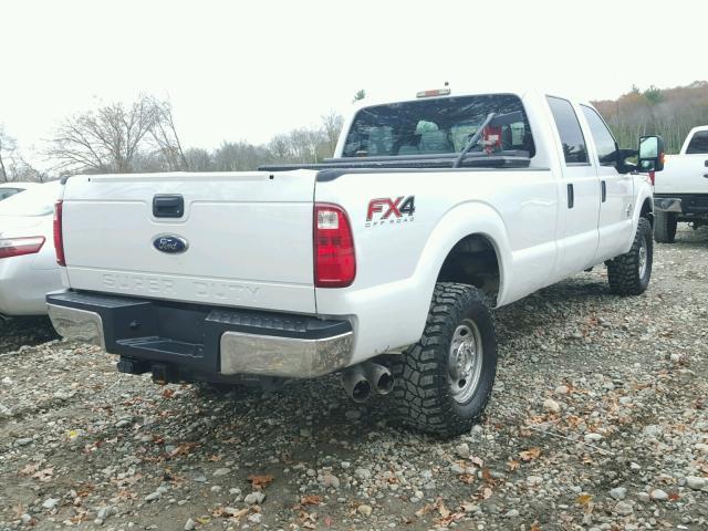 1FT8W3BT7EEB34346 - 2014 FORD F350 SUPER WHITE photo 4