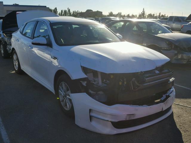 5XXGT4L32HG131394 - 2017 KIA OPTIMA LX WHITE photo 1