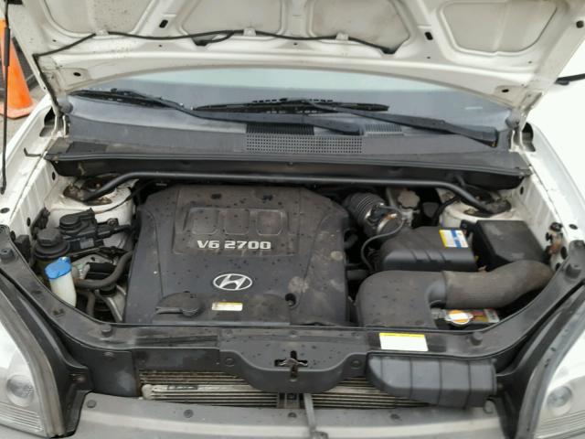 KM8JN72D47U642105 - 2007 HYUNDAI TUCSON SE WHITE photo 7