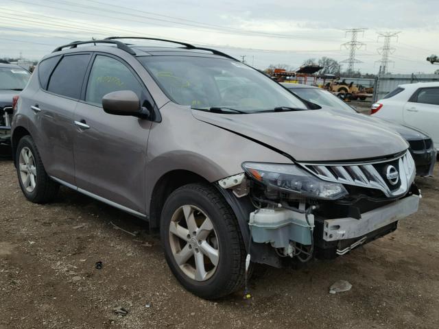 JN8AZ18U89W106542 - 2009 NISSAN MURANO S BROWN photo 1