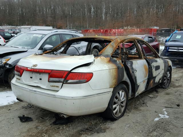 KMHFC46F86A095300 - 2006 HYUNDAI AZERA SE BURN photo 4