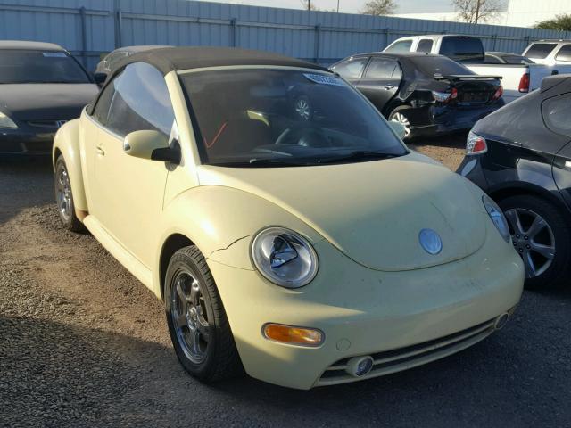 3VWCK21Y13M319980 - 2003 VOLKSWAGEN NEW BEETLE YELLOW photo 1