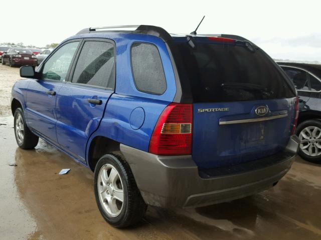 KNDJF724587457417 - 2008 KIA SPORTAGE L BLUE photo 3