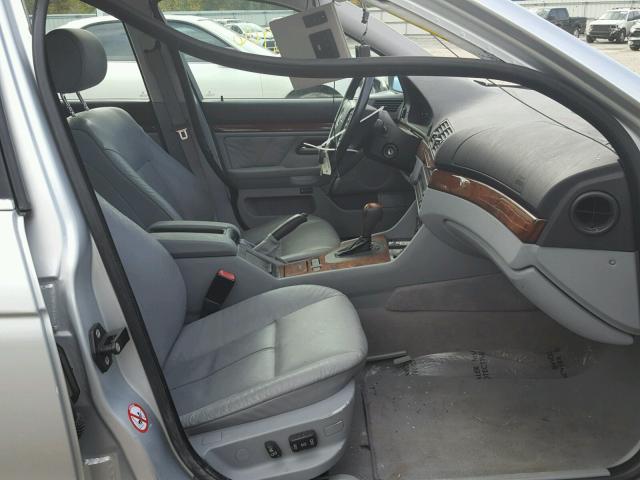 WBADT634X1CF08681 - 2001 BMW 530 I AUTO SILVER photo 5