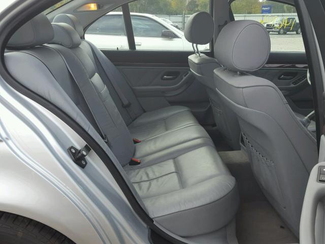 WBADT634X1CF08681 - 2001 BMW 530 I AUTO SILVER photo 6