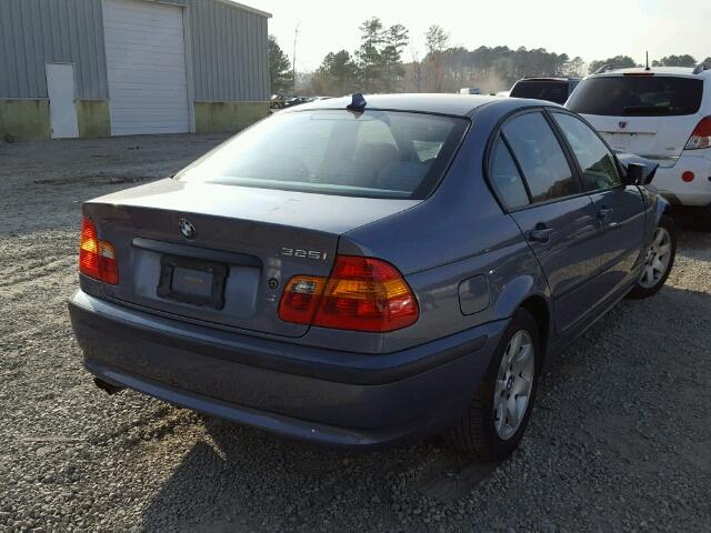 WBAET37465NJ85430 - 2005 BMW 325 I BLUE photo 4