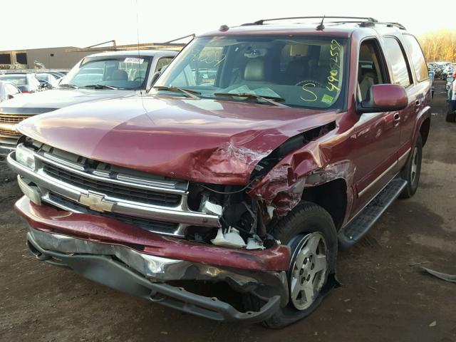 1GNEK13T84J287624 - 2004 CHEVROLET TAHOE K150 MAROON photo 2