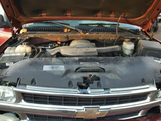 1GNEK13T84J287624 - 2004 CHEVROLET TAHOE K150 MAROON photo 7