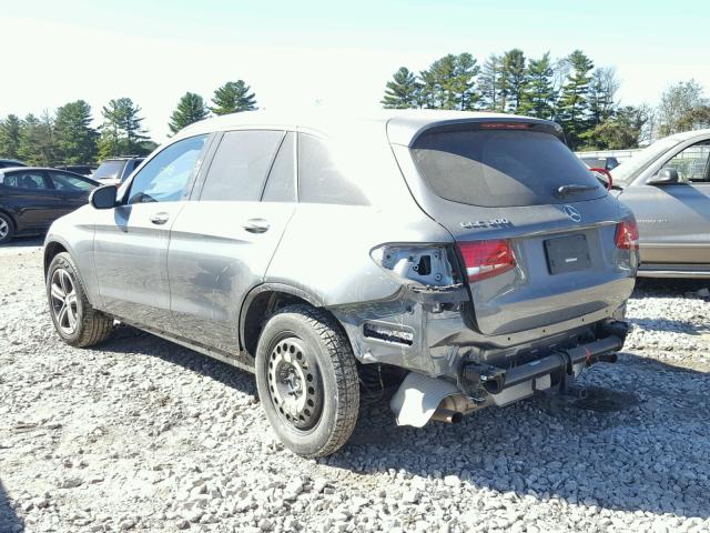 WDC0G4KB9HF161659 - 2017 MERCEDES-BENZ GLC 300 4M GRAY photo 3