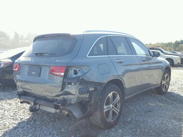 WDC0G4KB9HF161659 - 2017 MERCEDES-BENZ GLC 300 4M GRAY photo 4