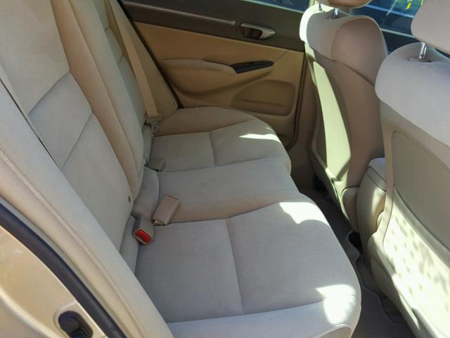 1HGFA16827L110231 - 2007 HONDA CIVIC EX ოქროსფერი ფოტო 6