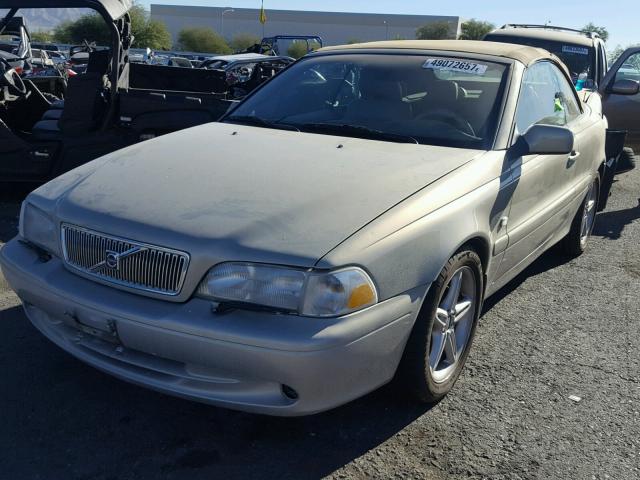 YV1NC56D41J024232 - 2001 VOLVO C70 TURBO GRAY photo 2