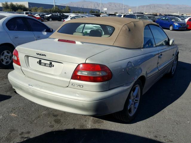 YV1NC56D41J024232 - 2001 VOLVO C70 TURBO GRAY photo 4