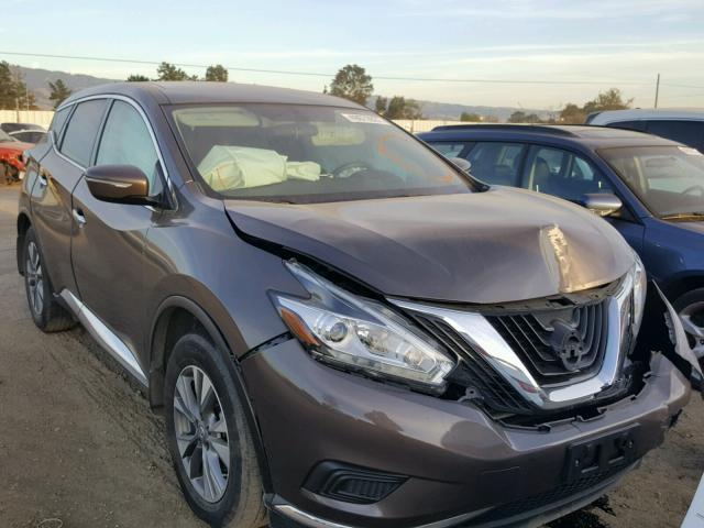 5N1AZ2MG9FN231516 - 2015 NISSAN MURANO S BROWN photo 1