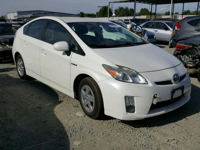 JTDKN3DU5A5186454 - 2010 TOYOTA PRIUS WHITE photo 1