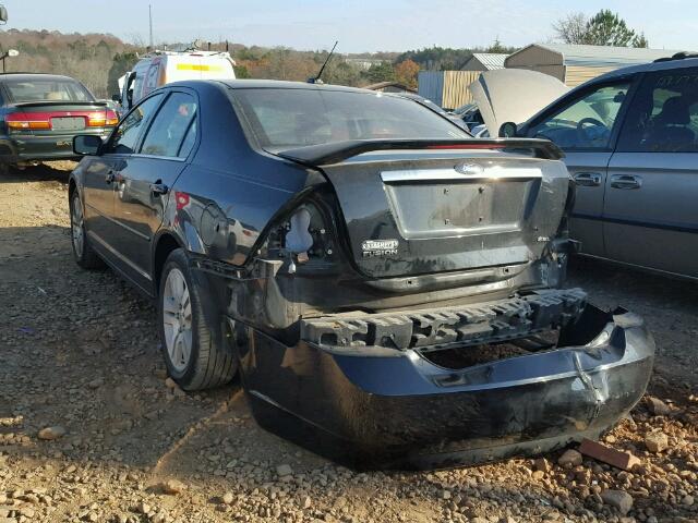 3FAHP08Z18R220766 - 2008 FORD FUSION SEL BLACK photo 3