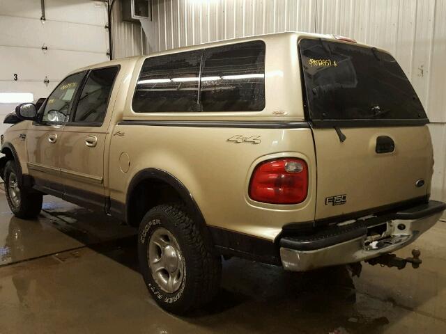 1FTRW08L81KE18512 - 2001 FORD F150 SUPER GOLD photo 3