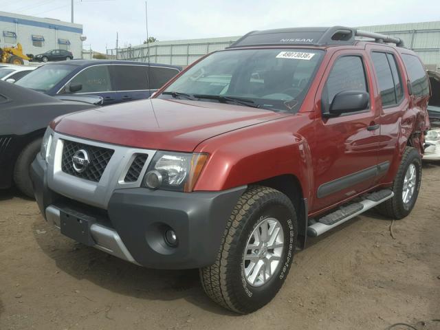 5N1AN0NW5FN651604 - 2015 NISSAN XTERRA X RED photo 2