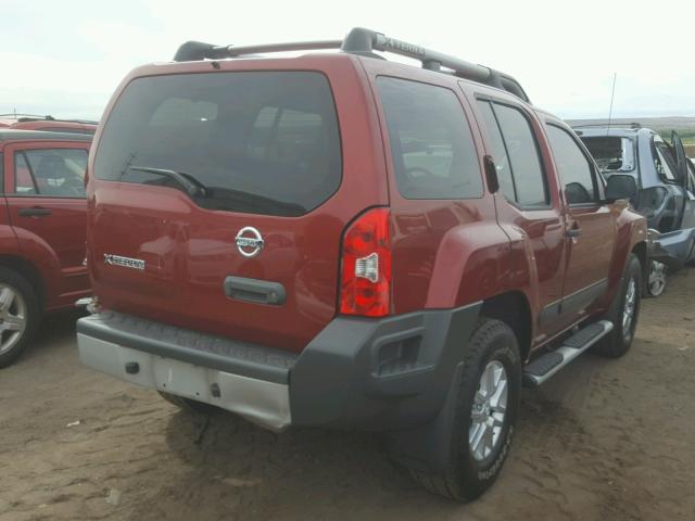 5N1AN0NW5FN651604 - 2015 NISSAN XTERRA X RED photo 4