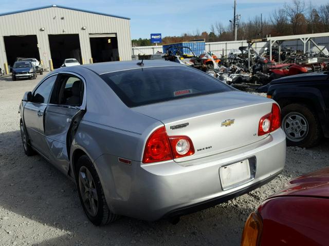 1G1ZH57B99F134254 - 2009 CHEVROLET MALIBU 1LT Srebrny zdjęcie 3