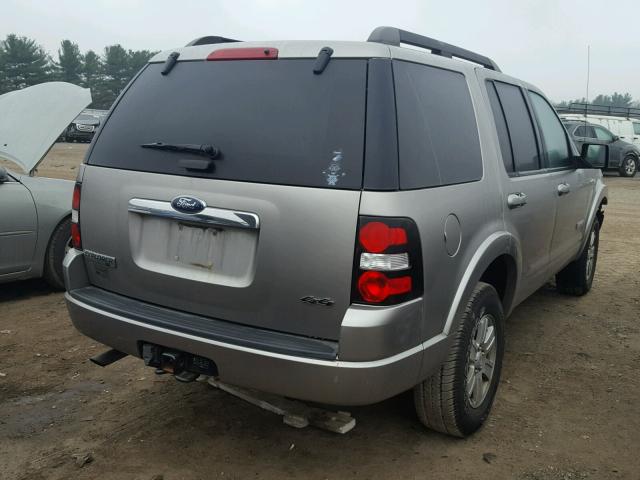 1FMEU73E18UB00506 - 2008 FORD EXPLORER X SILVER photo 4