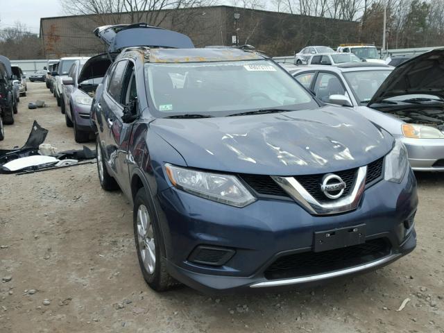 5N1AT2MKXFC824254 - 2015 NISSAN ROGUE S BLUE photo 1