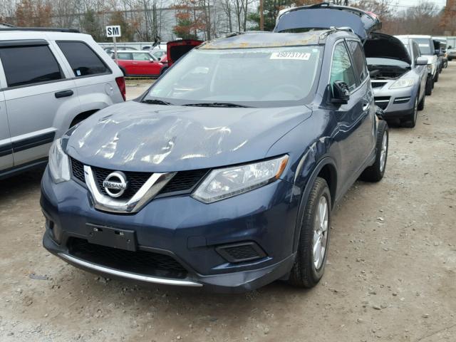 5N1AT2MKXFC824254 - 2015 NISSAN ROGUE S BLUE photo 2