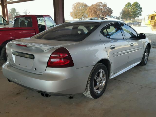 2G2WS522X41175287 - 2004 PONTIAC GRAND PRIX SILVER photo 4