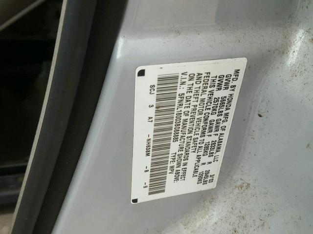 5FNRL18003B088885 - 2003 HONDA ODYSSEY EX GRAY photo 10