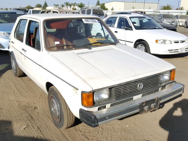 1VWFG0177BV195339 - 1981 VOLKSWAGEN RABBIT L C WHITE photo 1