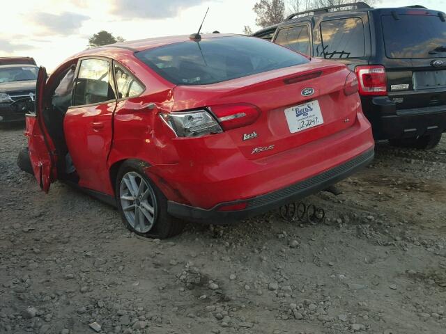 1FADP3F20HL281577 - 2017 FORD FOCUS SE RED photo 3