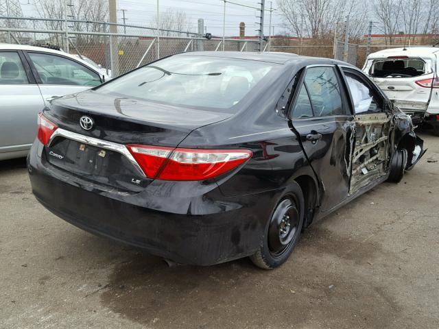 4T4BF1FK3FR491138 - 2015 TOYOTA CAMRY LE შავი ფოტო 4