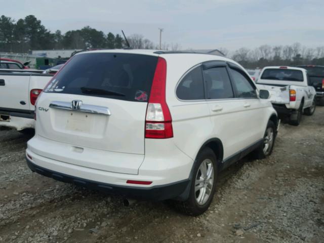 5J6RE3H75AL031895 - 2010 HONDA CR-V EXL WHITE photo 4