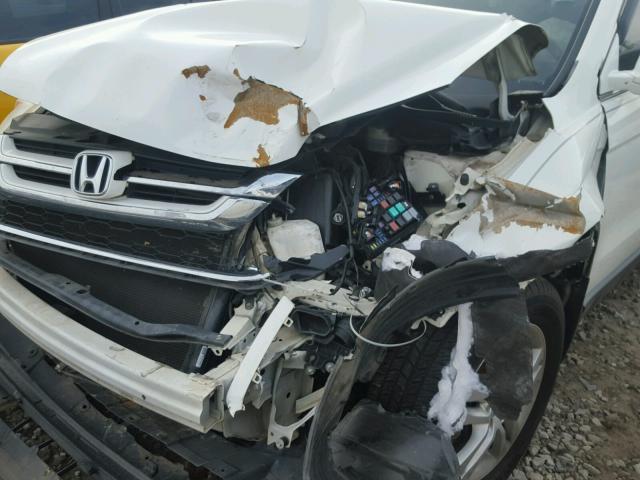 5J6RE3H75AL031895 - 2010 HONDA CR-V EXL WHITE photo 9