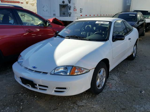 1G1JC124027301758 - 2002 CHEVROLET CAVALIER WHITE photo 2