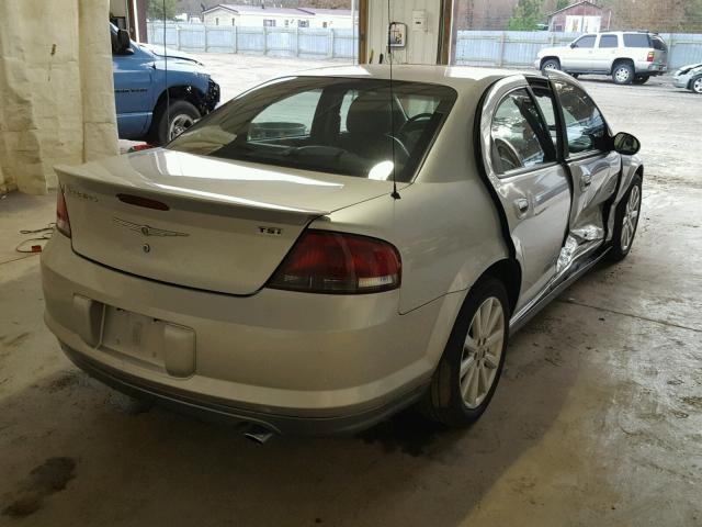 1C3AL36R35N635893 - 2005 CHRYSLER SEBRING SP SILVER photo 4