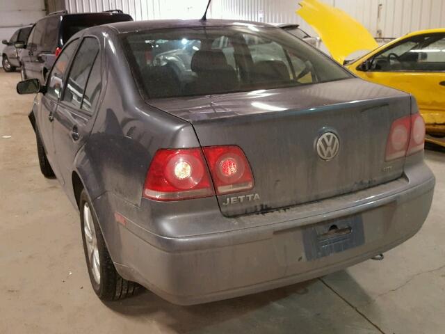 3VWTK49M08M673266 - 2008 VOLKSWAGEN CITY JETTA GRAY photo 3