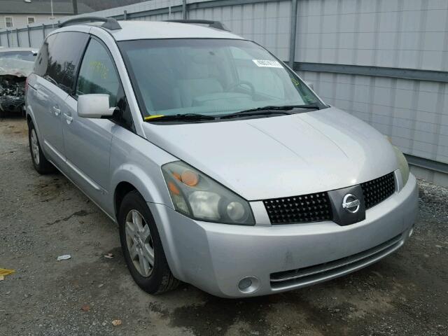 5N1BV28U84N355600 - 2004 NISSAN QUEST S SILVER photo 1