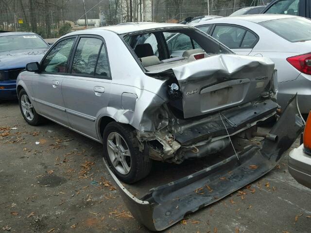 JM1BJ225921568710 - 2002 MAZDA PROTEGE DX SILVER photo 3